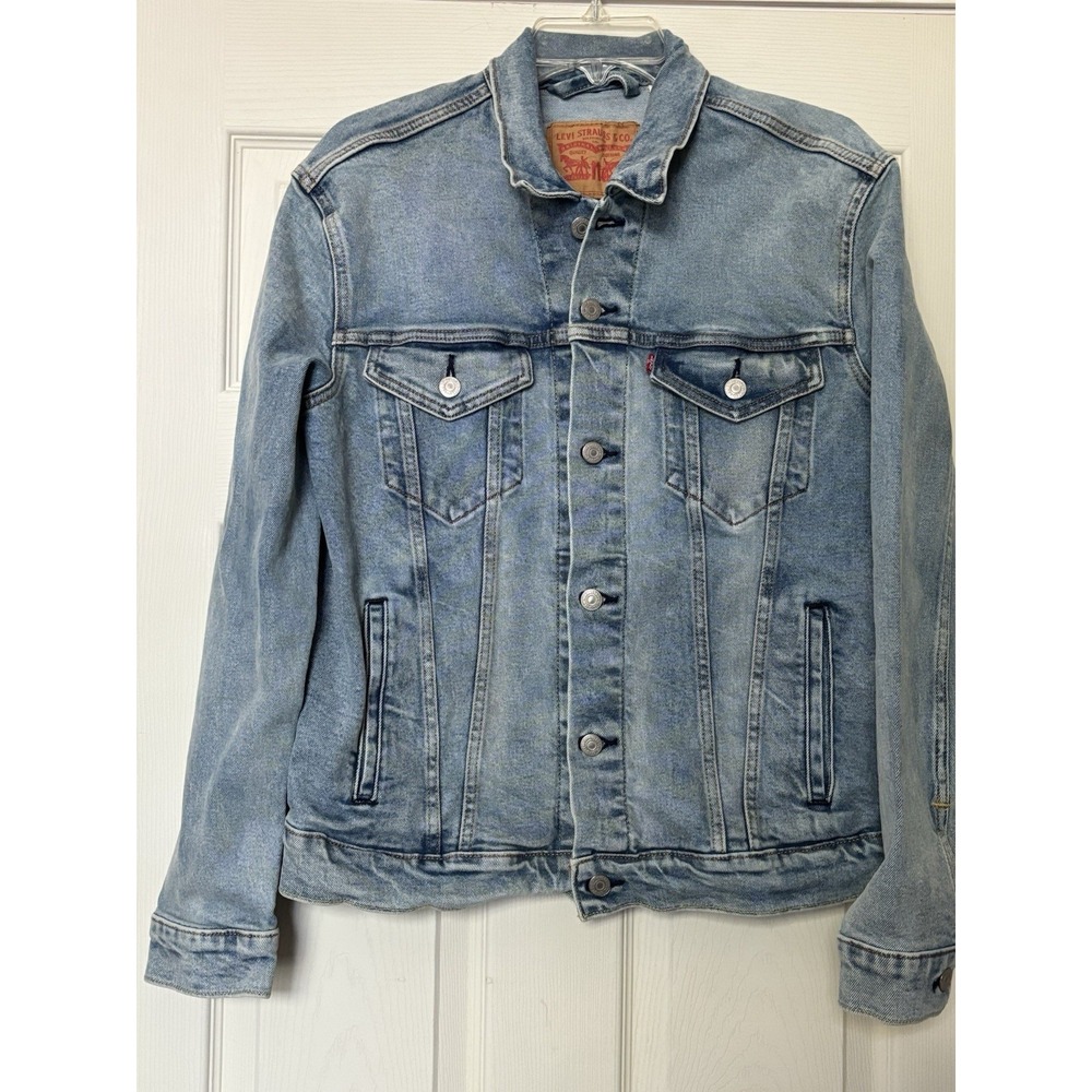 Levi's Men's Trucker Jacket Light Stonewash Blue 723340422 Mens Size Medium